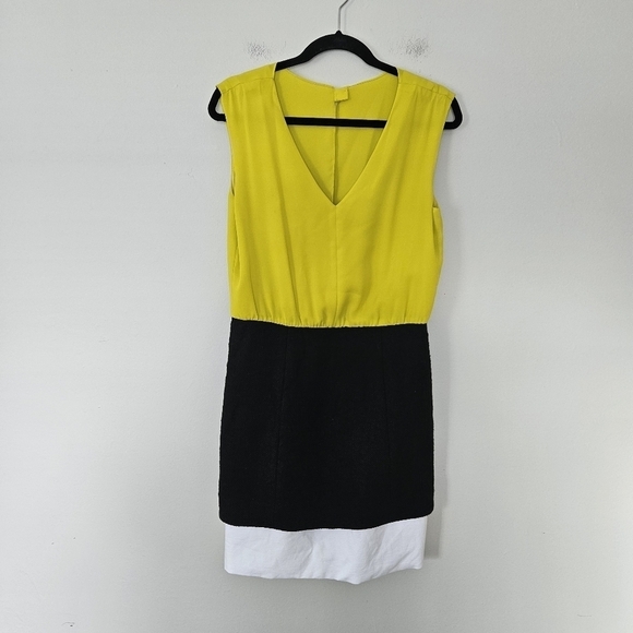 Tibi Revolve Basket Weave black white green dress size 8 - Picture 2 of 12